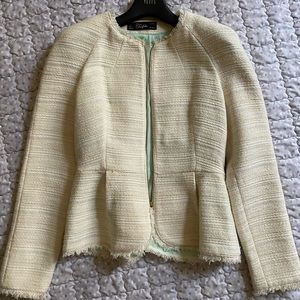 ZARA Trafaluc white blazer